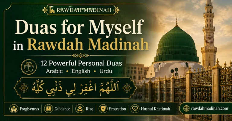 Duas for Myself in the Rawdah