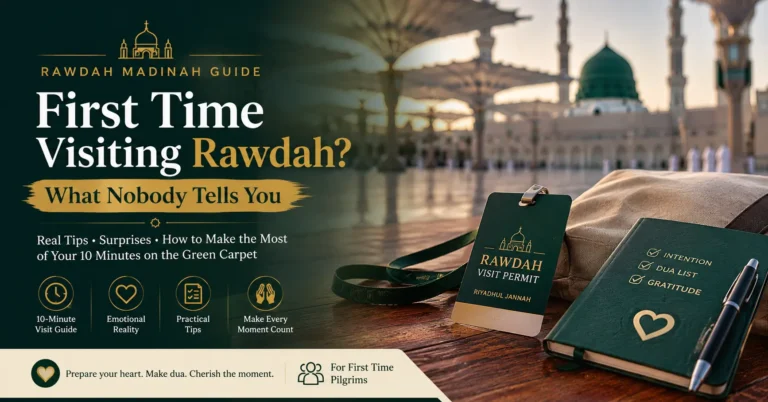first time visiting Rawdah Madina